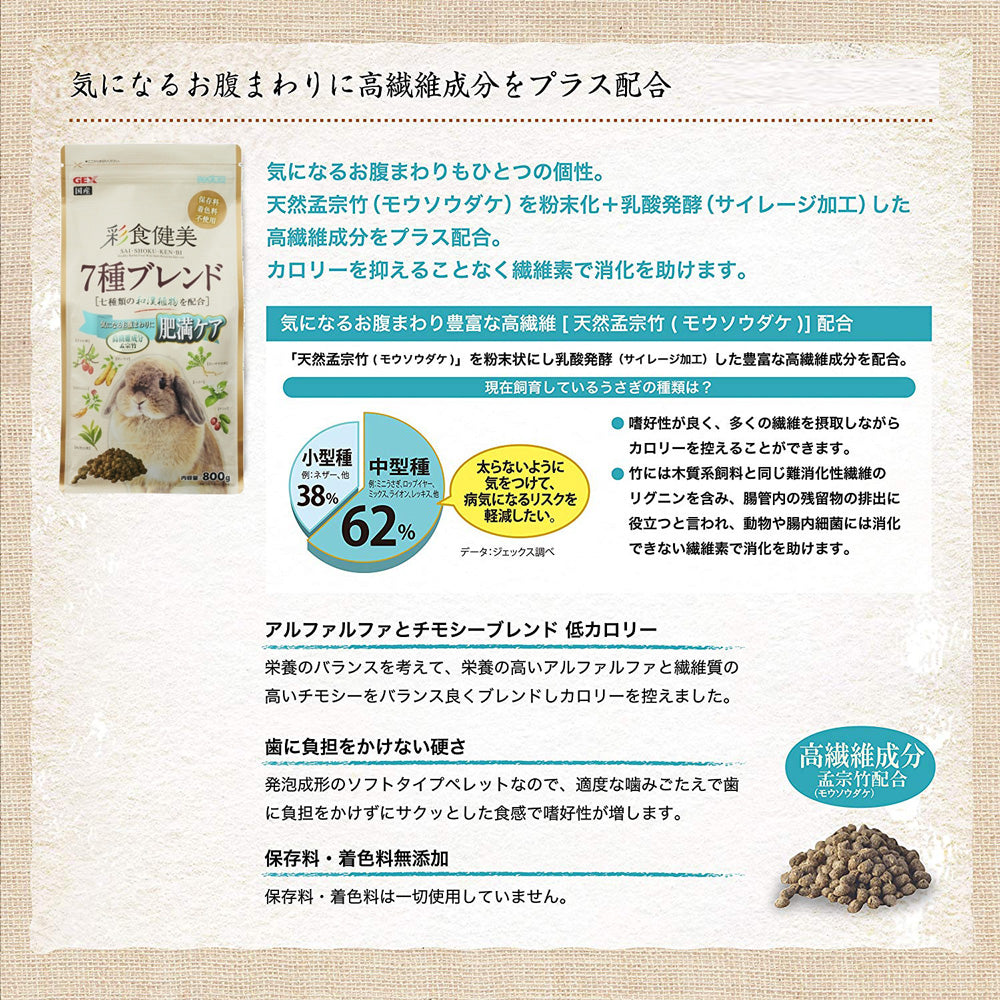 GEX 彩食健美 7種ブレンド肥満 800g×24袋