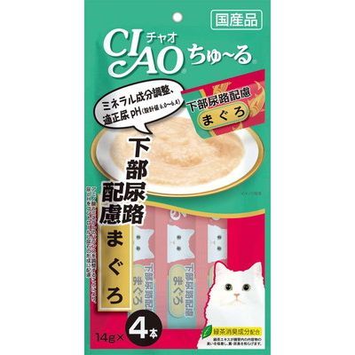 いなば CIAO ちゅーる 下部尿路配慮 まぐろ 14g×4本入り(1ケース48袋)