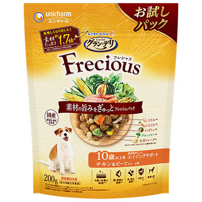 ユニ・チャーム グラン・デリ フレシャス 10歳以上用 チキン&ビーフ入り 200g×18袋