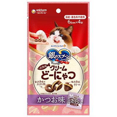 ユニ・チャーム 銀のスプーン 三ツ星グルメ おやつ お魚味クッキーサンド かつお味 24g(6g×4袋)×30袋