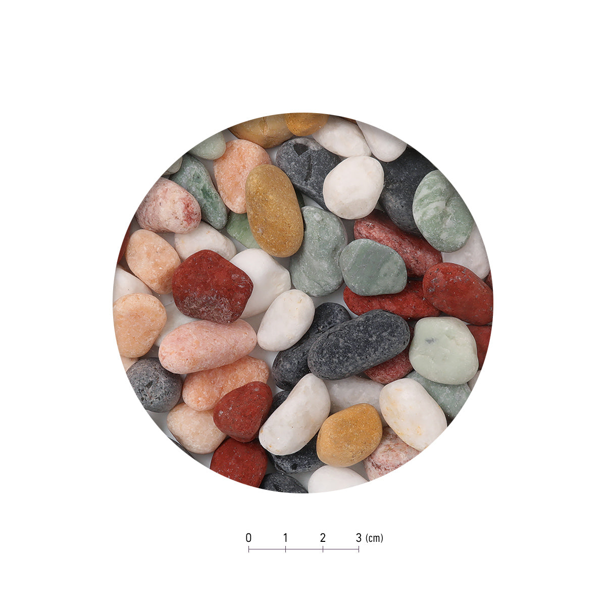 スドー 金魚・メダカの大粒珠五色砂利 900g×36袋