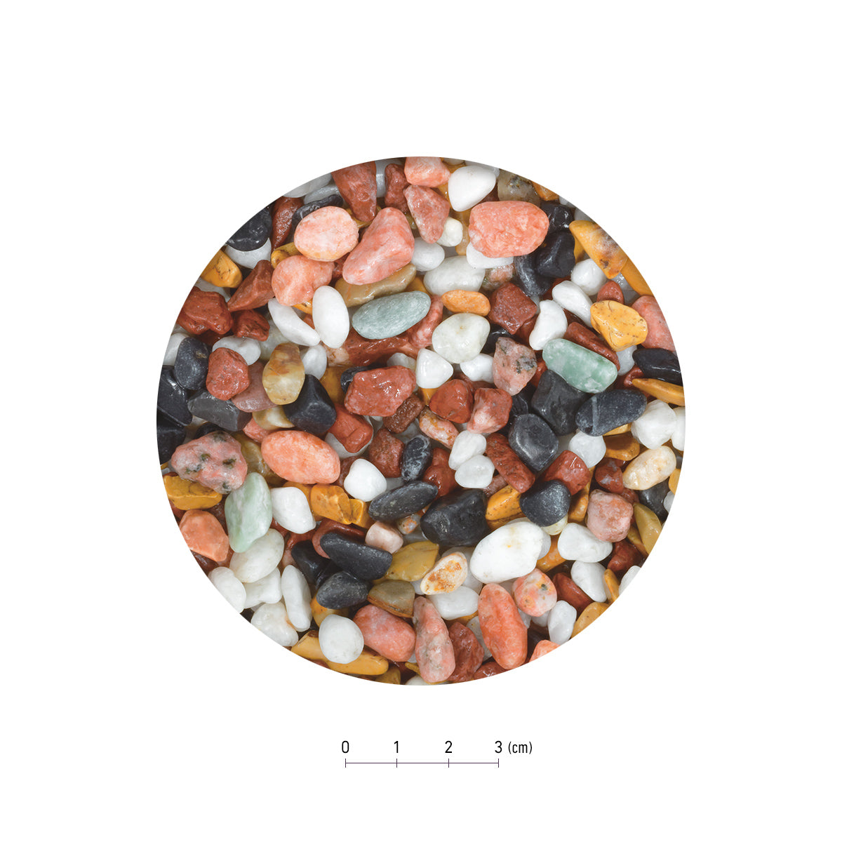 スドー 金魚・メダカの中粒珠五色砂利 900g×36袋