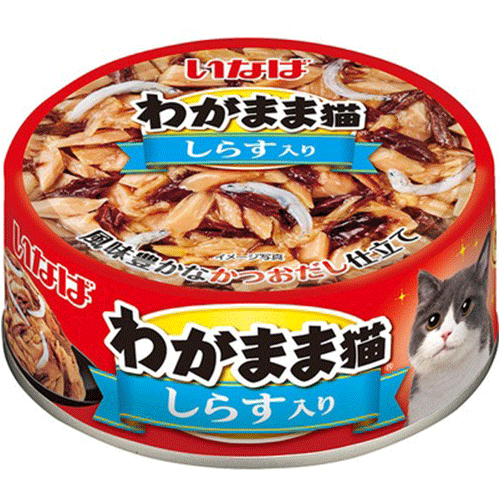 いなば わがまま猫 しらす入り かつお・まぐろ 115g×48缶