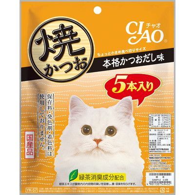 いなば CIAO 焼かつお 本格かつおだし味 5本入り(1ケース16袋)