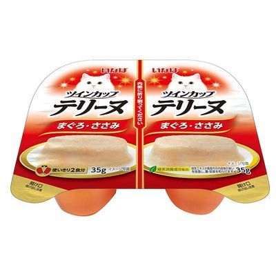 いなば ツインカップ テリーヌ まぐろ・ささみ 35g×2パック(1ケース48セット)