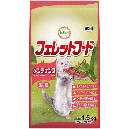 イースター 動物村 フェレットフード メンテナンス 1.5kg(250g×6袋)×12袋