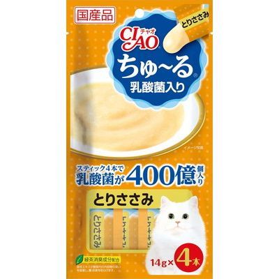 いなば CIAO ちゅーる 乳酸菌入り とりささみ 14g×4本入り(1ケース48袋)
