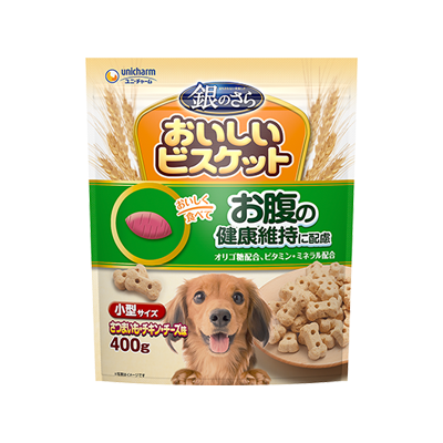 ユニ・チャーム 銀のさら おいしいビスケット お腹の健康維持 小型サイズ 400g×10袋