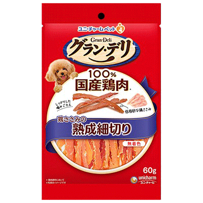 ユニ・チャーム グラン・デリ きょうのごほうび 鶏ささみの熟成細切り 60g×36袋