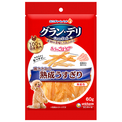 ユニ・チャーム グラン・デリ きょうのごほうび 鶏ささみの熟成うすぎり 60g×36袋