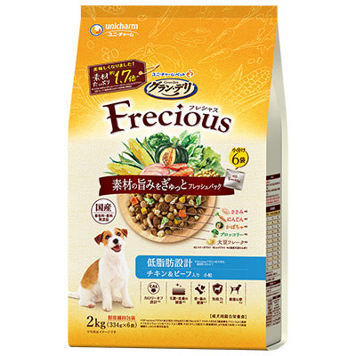 ユニ・チャーム グラン・デリ フレシャス アダルト成犬用 低脂肪設計 チキン&ビーフ入り 2kg(334g×6袋)×4袋