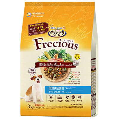 ユニ・チャーム グラン・デリ フレシャス アダルト成犬用 低脂肪設計 チキン&ビーフ入り 3kg(500g×6袋)×4袋