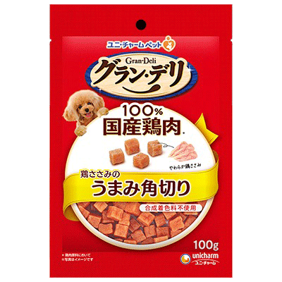 ユニ・チャーム グラン・デリ きょうのごほうび 鶏ささみのうまみ角切り 100g×36袋