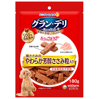 ユニ・チャーム グラン・デリ きょうのごほうび 鶏ささみのやわらか芳醇ささみ粒入り 180g×36袋