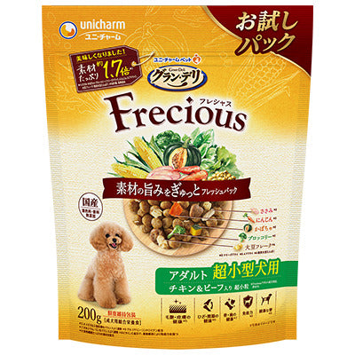 ユニ・チャーム グラン・デリ フレシャス アダルト成犬用 超小型犬用 チキン&ビーフ入り 200g×18袋