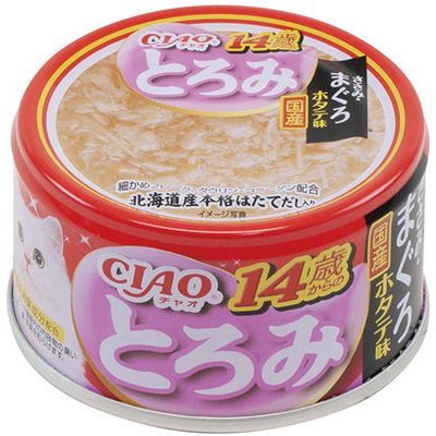 いなば CIAO とろみ 14歳からのささみ・まぐろ ホタテ味 80g×48缶