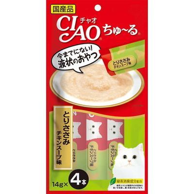 いなば CIAO ちゅーる とりささみ チキンスープ味 14g×4本入り(1ケース48袋)