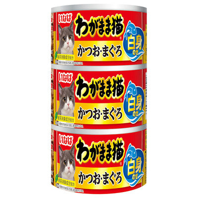 いなば わがまま猫 白身のせ かつお・まぐろ 140g×3缶(1ケース54缶)