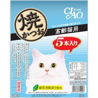 いなば CIAO 焼かつお 高齢猫用 5本入り×16袋