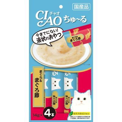 いなば CIAO ちゅーる まぐろ＆まぐろ節 14g×4本入り(1ケース48袋)