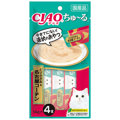 いなば CIAO ちゅーる とりささみ＆名古屋コーチン 14g×4本入り(1ケース48袋)