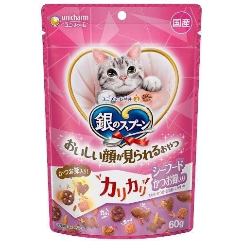 ユニ・チャーム 銀のスプーン おいしい顔が見られるおやつ カリカリシーフード かつお節入り 60g×30袋