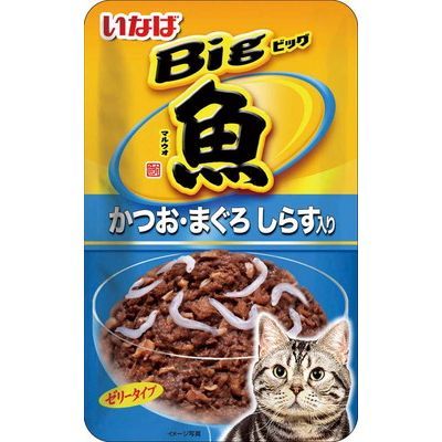 いなば Bigマルウオ かつお・まぐろ しらす入り 80g×48袋
