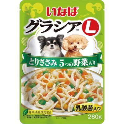 いなば グラシアＬ とりささみ ５つの野菜入り 280g×24袋