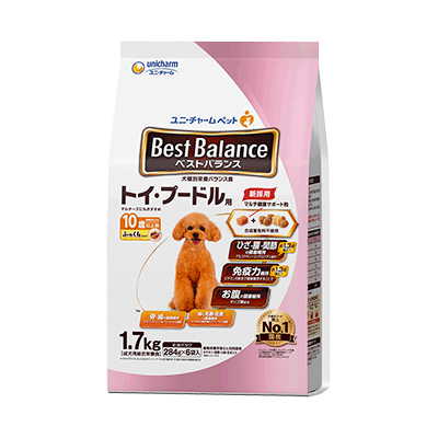 ユニ・チャーム ベストバランス ふっくら仕立て トイ・プードル用 10歳以上用 1.7kg(284g×6袋)×4袋
