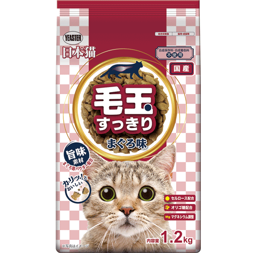 イースター 日本猫 毛玉すっきり まぐろ味 1.2kg×18袋