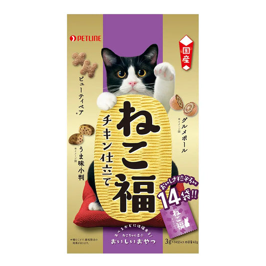 ペットライン ねこ福 チキン仕立て 42g(3g×14袋)×48袋